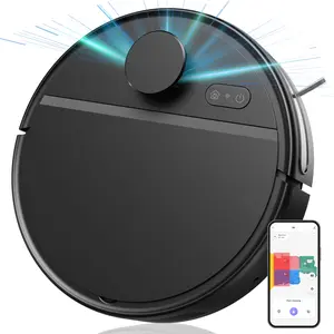 Pureatic 3 in 1 Robot Vacuum Cleaner Mop Combo, 5000Pa Suction, LiDAR Navigation, Robotic Vacuum Cleaner with Smart No-Go Zone, Perfect for Pet Hair, Carpet & Hard Floor