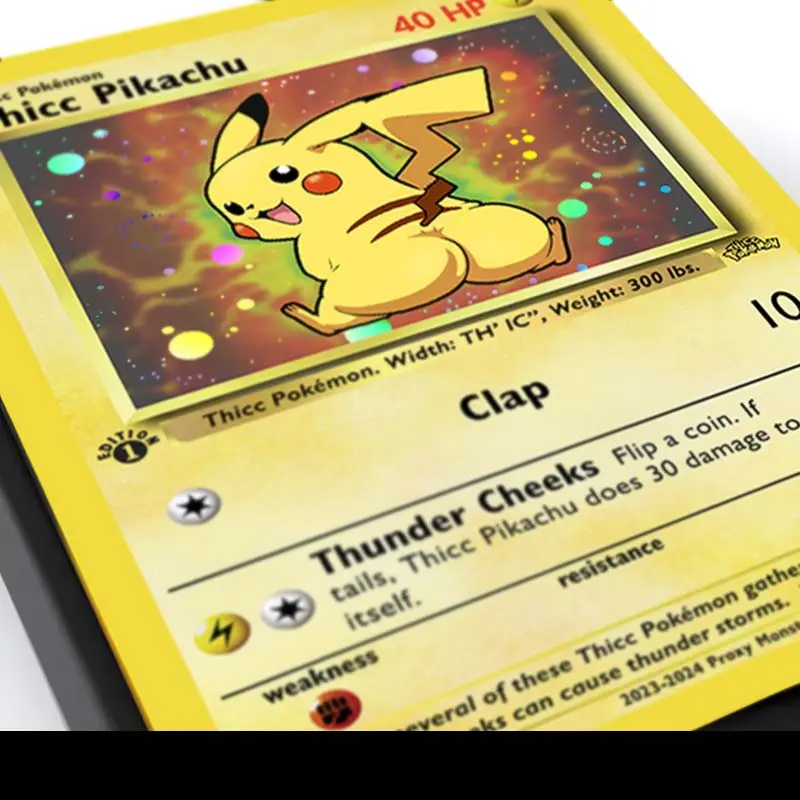 Thicc Pokemon - Holographic Custom Fan-Art Cards - Funny Affordable Gift for Pokemon Fans - TikTok Shop Thicc Pokemon - Holographic Custom Fan-Art Cards - Funny Affordable Gift for Pokemon Fans - TikTok Shop