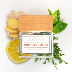 Woody Ginger, Arlyn, Men Perfume, Eau de Parfum, Ginger-Lavender-Cedar, Long-Lasting, Vegan, Cruelty-Free, Made in USA – 50 ml | 1.7 Oz