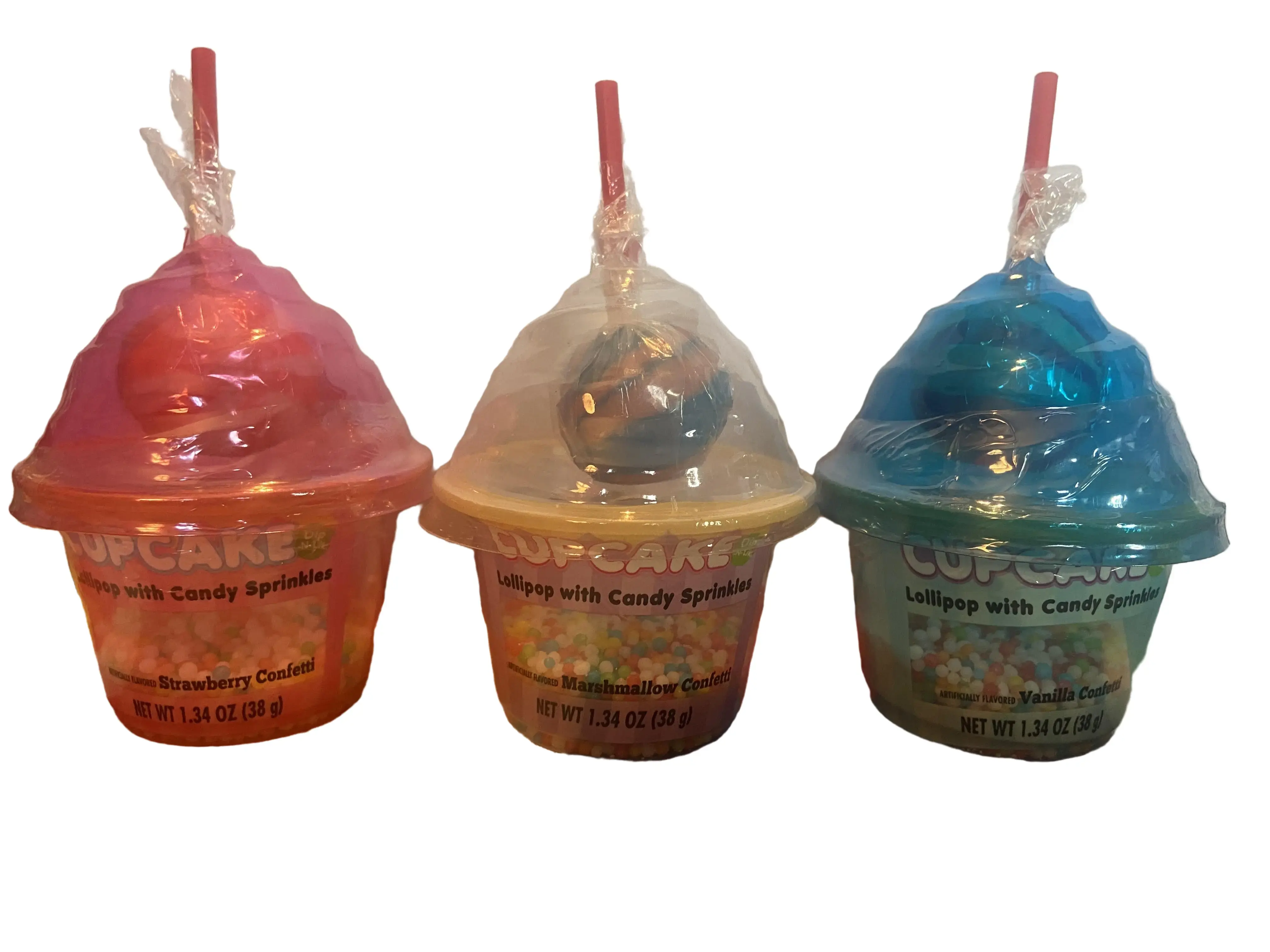 Cupcake Lollipop with Candy Sprinkles