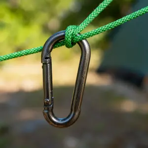 Spring Snap Hooks Carabiners, Stainless Steel Spring Clips, Carabiner Clip, Organize Your Life with This Snap Hook, Spring Snap Hook Carabiner for Keys, Bags, Hiking, Camping, Outdoor, Durable Stainless Steel, So Many Uses