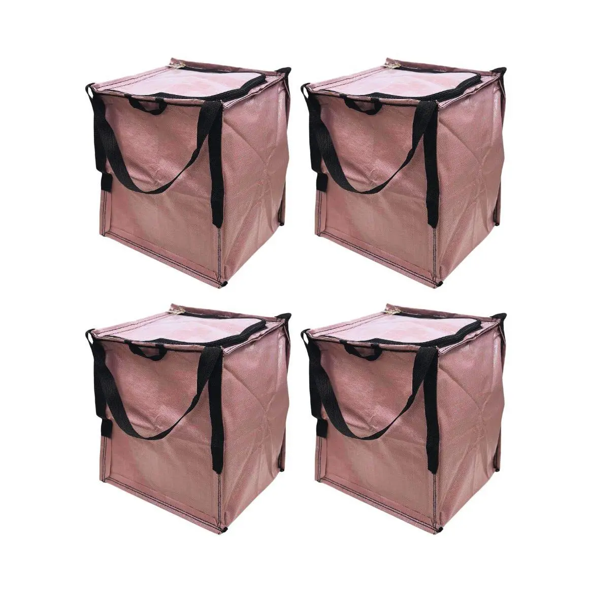 DuraSack Set of 4 Endless Use Storage Totes with Zipper Top DuraSack Set of 4 Endless Use Storage Totes with Zipper Top