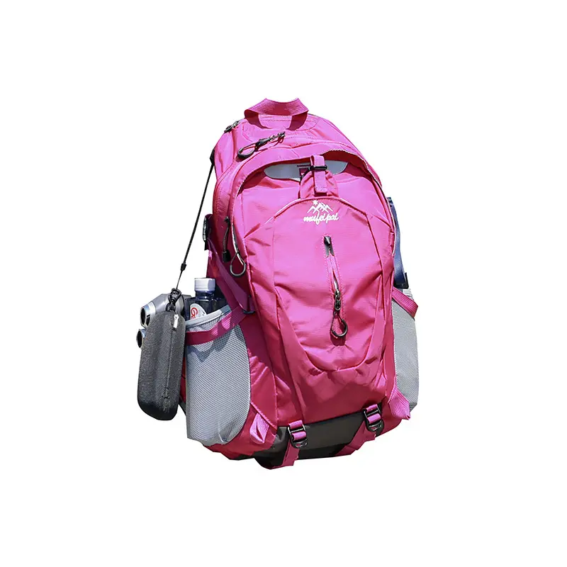Unisex Sports Hiking Backpacks - Sturdy, Lightweight, Water-Resistant, Large-Capacity with Mesh, Adjustable Straps, Portable for Mountaineering, Commute, Multi-Function Storage, Bright Lime-Green Design