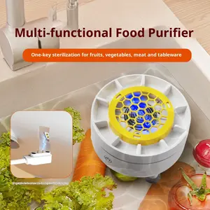 Fruit and Vegetable Cleaning Machine, USB Wireless Food Purifier, Fruit and Vegetable Cleaner Device for Washing Fruits, Vegetables, Rice, Meat | Portable Kitchen Helper for Healthy Family