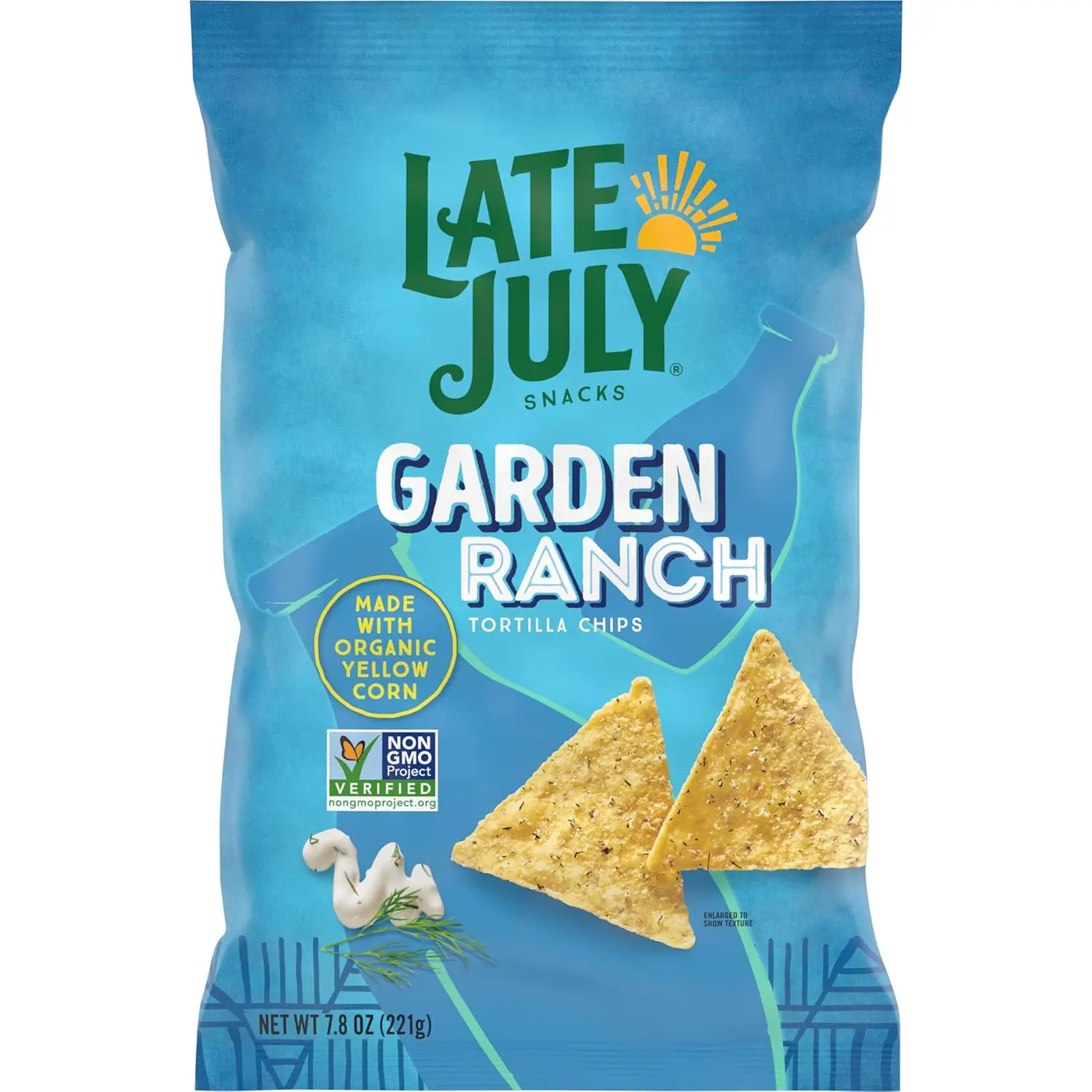 Late July Garden Ranch Tortilla Chips (7.8 oz) Organic Corn Chips