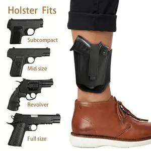 Concealed Carry Ankle Holster for Women & Men - Heavy Duty Non-Slip Neoprene Leg Wrap, Quick-Draw Universal Fit Case for Daily Security