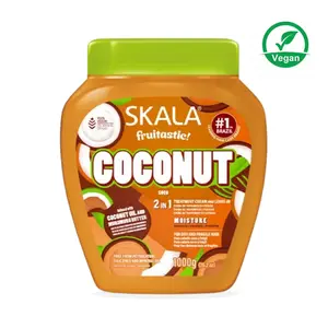 Skala Frutástica Coconut Curly Damaged Hair Hydrating & Anti-Frizz ABC Argan Oleo de Coco Shea Butter Cocoa Keratin Conditioner Haircare Shampoo Blend Cream Nourishing Restore