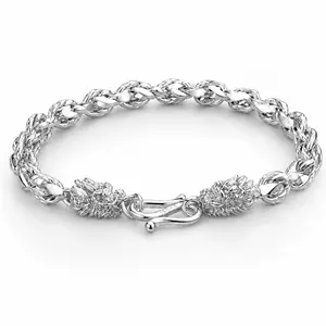 Premium Silver-Plated Copper Bracelet with Elegant Twisted Chain Design, Durable, Hypoallergenic, and Lightweight Jewelry for Men and Women, Perfect for Everyday Wear, Special Occasions, Parties, Gifts, Birthdays, Anniversaries, and Holidays