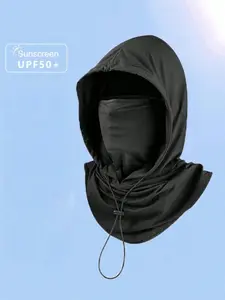 1pcs and 2pcs multifunctional ice silk sunshade balaclava hat, Cycling face cover - suitable for cycling, full face mask, Windproof face mask - adjustable neckband scarf, outdoor cycling helmet hat, suitable for fishing and outdoor sports, Unisex