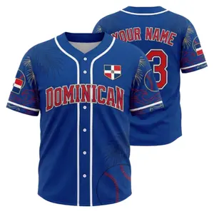 Personalized Dominican Republic Baseball Jersey Custom Name Number Shirt