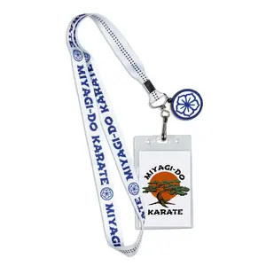 Cobra Kai Miyagi-Do Dojo Karate Kid Lanyard Clear ID Badge Holder