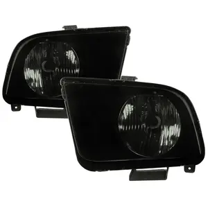 2005-2009 Ford Mustang Factory Style Headlights (Black Housing/Smoked Lens)