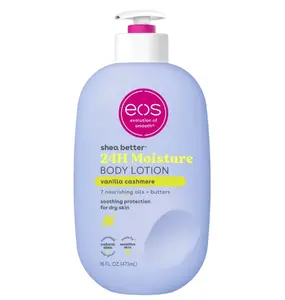 eos Shea Better 24H Moisture Body Lotion, Vanilla Cashmere, for Dry Skin, 16 fl oz