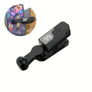2026 Metal Adjustable Auto Clicker Clip for Smartphone, Phone Accessories with Built-in Battery, No Power Connection Needed, for Mobile Live Streaming Likes & Game Tasks
