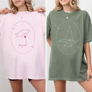 Witch Pink and Green Wicked Matching Shirt, Elphaba and Galinda Bestie Matching Sweatshirt, Wicked For Good Couple Shirt, The Wicked and The Good Sweater, Unisex Gift for Fans