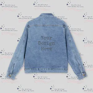 Denim Jacket — Customizable Back Patch Jean Jacket
