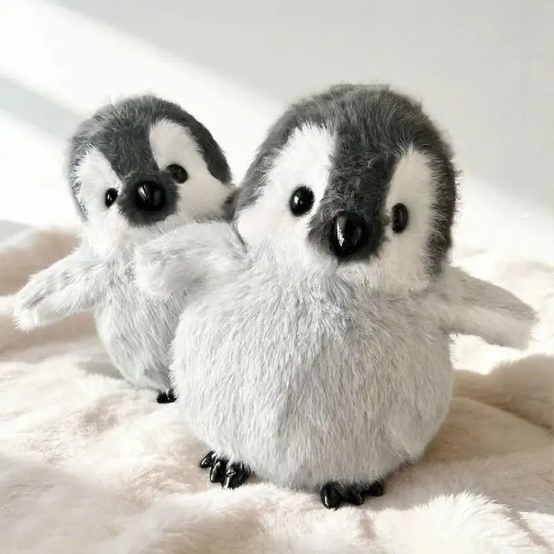 Kawaii Penguin Plush Doll, Soft Standing Stuffed Animal Cushion for Bedroom Decor and Play game merch