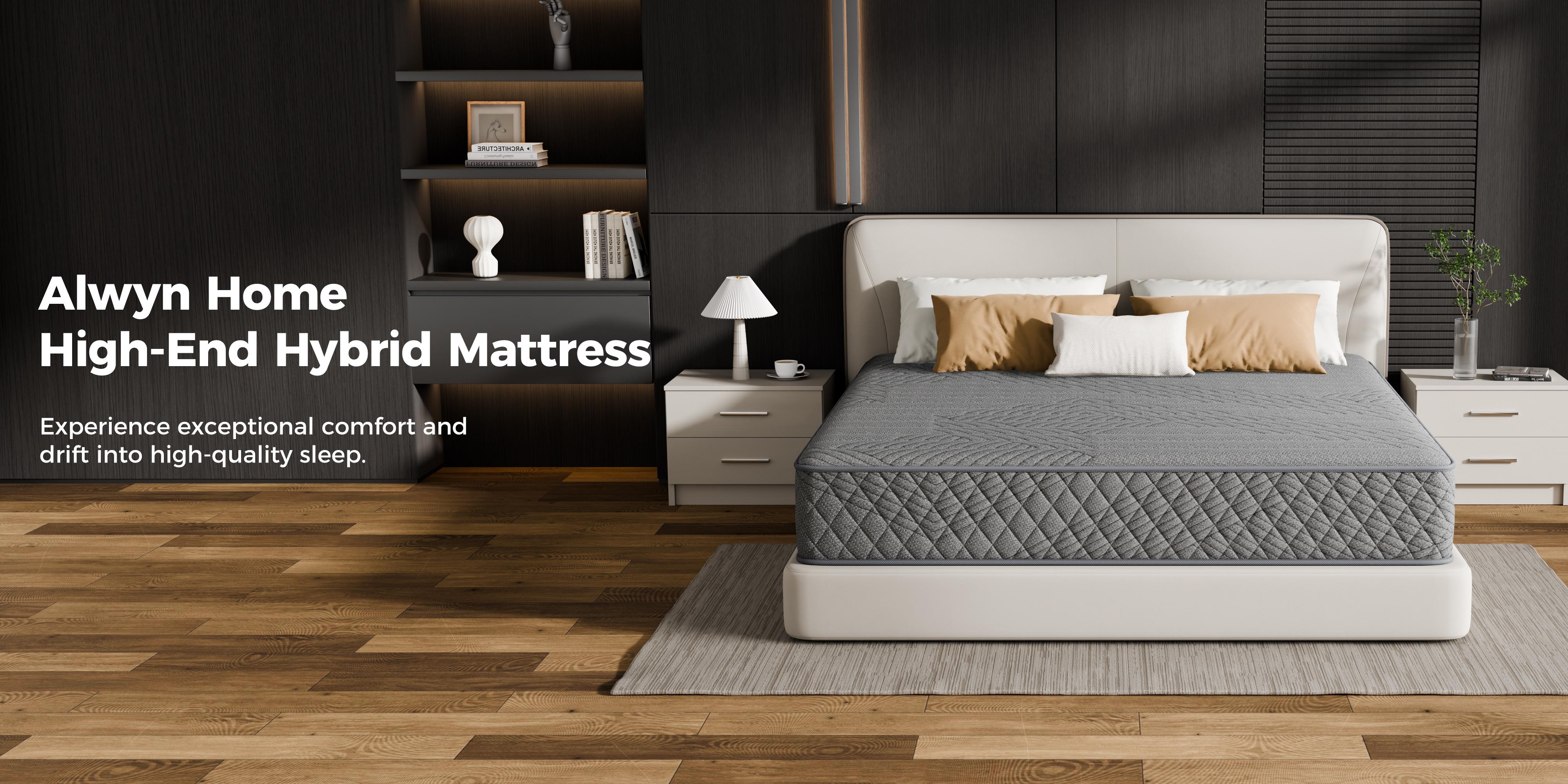 80*76" Twin XL Mattress for College Dorm - Euro Top Hybrid Bed in a Box, Superior Edge Support & Ergonomic Spine Alignment, Breathable Medium Firm Spring Mattress, Non-Toxic & SGS Certified, Easy Setup