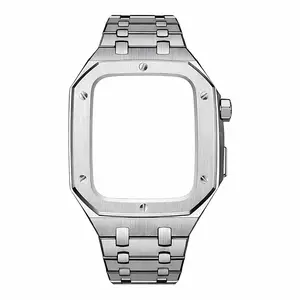 Luxury Band & Case for Apple Watch Series 10/11 (46mm) – 316L Stainless Steel Skeleton Style (Watch Not Included)