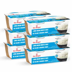 Eat Regal Special Long Grain White Rice, Ready in 55 Seconds, 2 Individual Cups, Pack of 6, 8.8 oz Natural Carb
