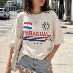 Paraguay Soccer Cup Shirt, Republica del Paraguay Flag T-Shirt, Soccer Style Retro Tee, Gift, Unisex South America Apparel