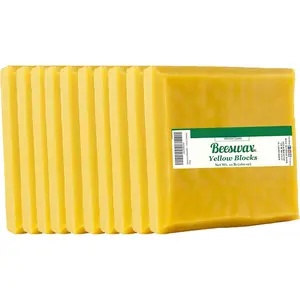 Yellow Beeswax Block - , Triple Filtered - 10 Pound