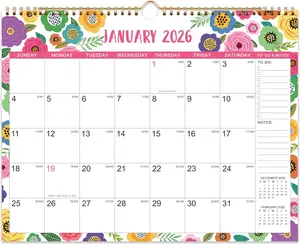 2026 Wall Calendar 15" x 11.5" JAN.2026 -DEC.2026, 12 Monthly Wall Calendar 2026,
