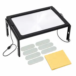 Hands Free Neck Magnifier with Silver Polishing Sticks and Jewelry Cleaning Cloths