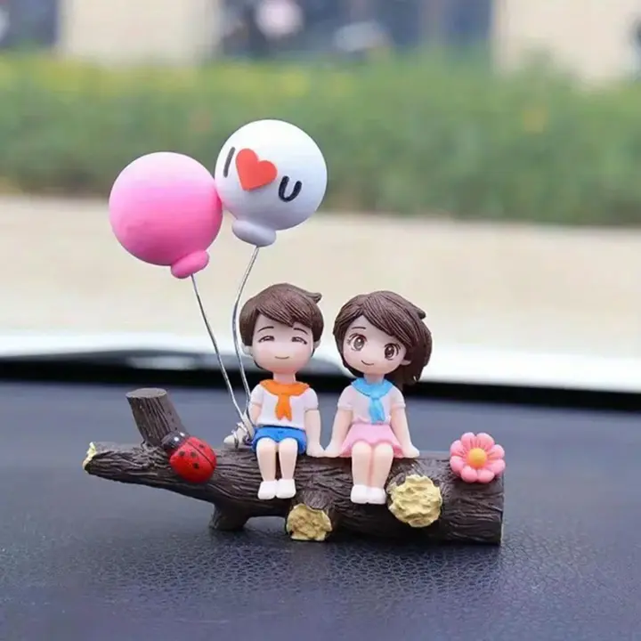 Cartoon Couple Design Car Decoration, Creative Car Interior Decoration, Automotive Ornaments, Fashion Car Accessories for Women & Men, Car Stuff, Car Decor for Girls, Teenage Girl Gifts