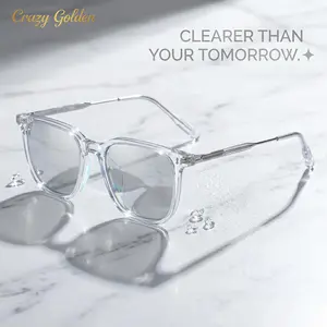Anti-blue light glasses for men in business style, radiation-protective black-framed versatile glasses, fashionable party glasses