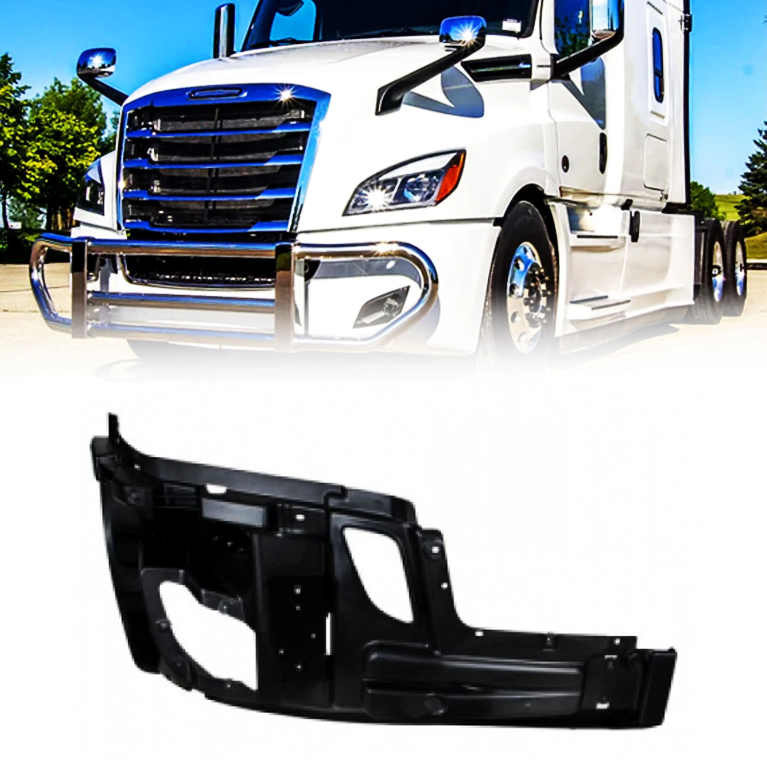 Torque Inner Bumper Support Reinforcement Replacement Vehicle Part for 2018-2022 Freightliner Cascadia Semi Trucks, Passenger Right Side RHD, Reliable Performance, Structural Integrity, Factory Specs (TR442-R), Vehicle Parts