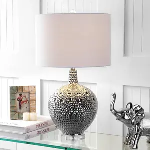 JONATHAN Y Andrews Ceramic LED Table Lamp , for bedroom, living room, foyer, hallways, dining room, dorms