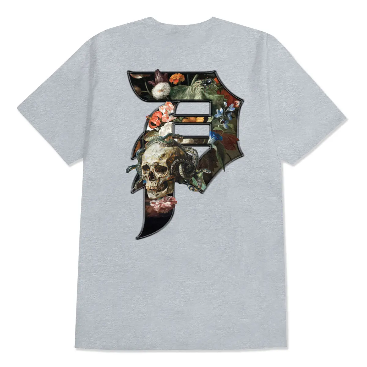 PRIMITIVE APPAREL Men's Exist Graphic T-Shirt, 100% Cotton Streetwear Top with Regular Fit, Short Sleeves and Round Neck, Shortsleeve, Fabric, Menswear, Screen Print, Graphic Tee, Casual, Artwork