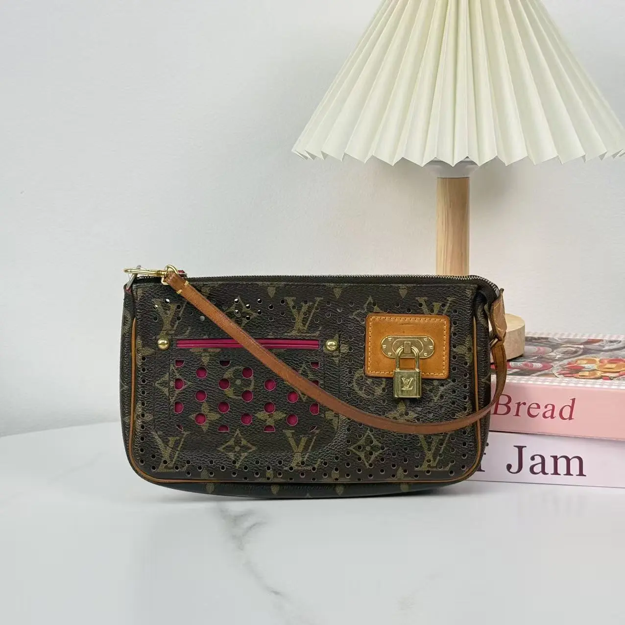 Pre-owned Louis Vuitton Perforated Monogram Pochette Accessoires