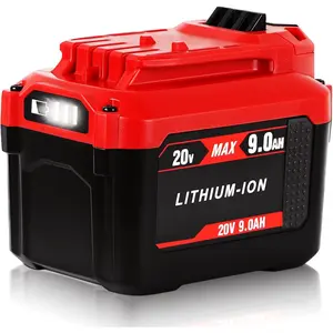 High-quality upgraded 9.0Ah replacement battery, compatible with Craftsman 20V V20 lithium-ion batteries, including models CMCB205, CMCB204, CMCB206, CMCB202, CMCB201, etc., for 20V cordless power tools.
