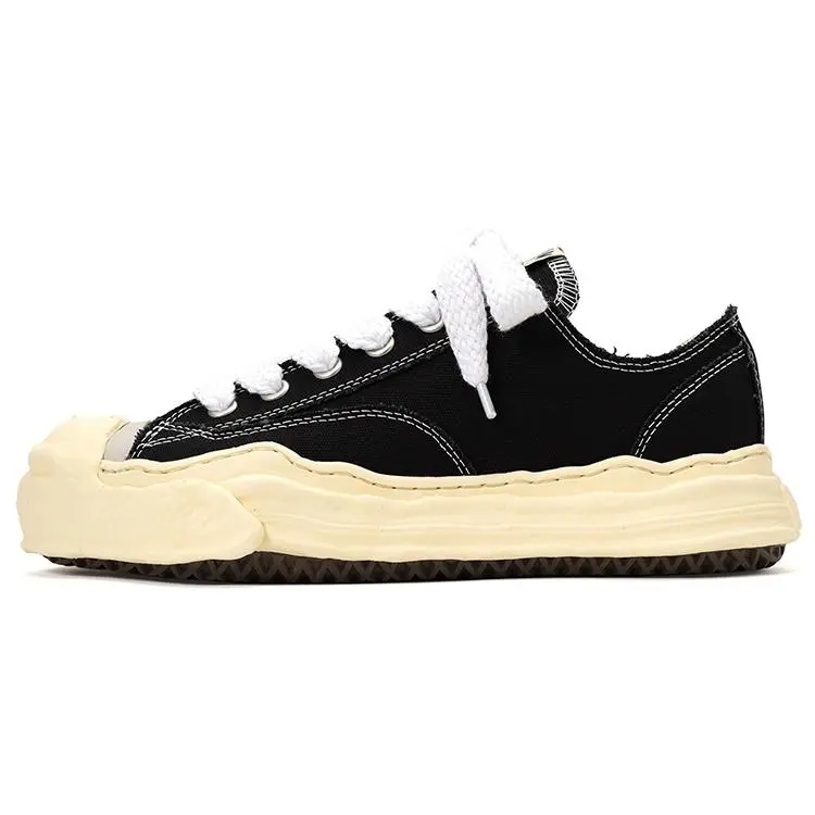 MIHARA YASUHIRO Hank OG Sole Low-Top Unisex Black Fashion Footwear, Casual Shoe, Women's Flat Trainer