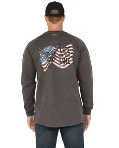 Ariat Men's Men'S Fr Air Lineman Long Sleeve Pocket T-Shirt - 10062314