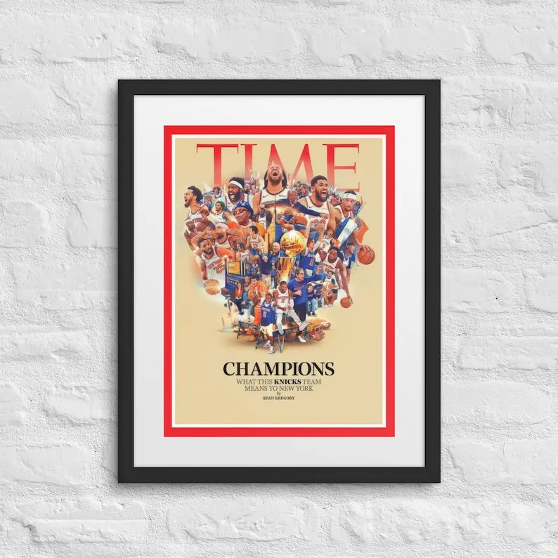 NY Knicks Poster - Time Magazine Cover - June 2026