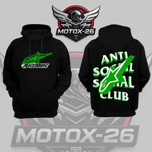 Retro A-Stars ASSC v4 Racing Premium Cotton Unisex Hoodie T-Shirt, The Motorcycle Graphic Hoodie T-Shirt, Sunday Racing Hoodie T-Shirt, Biker Outfit, Gift For Speed Fan, Fan Gear Cotton For Moto Fan, Motorsports Clothing Riders Motocross