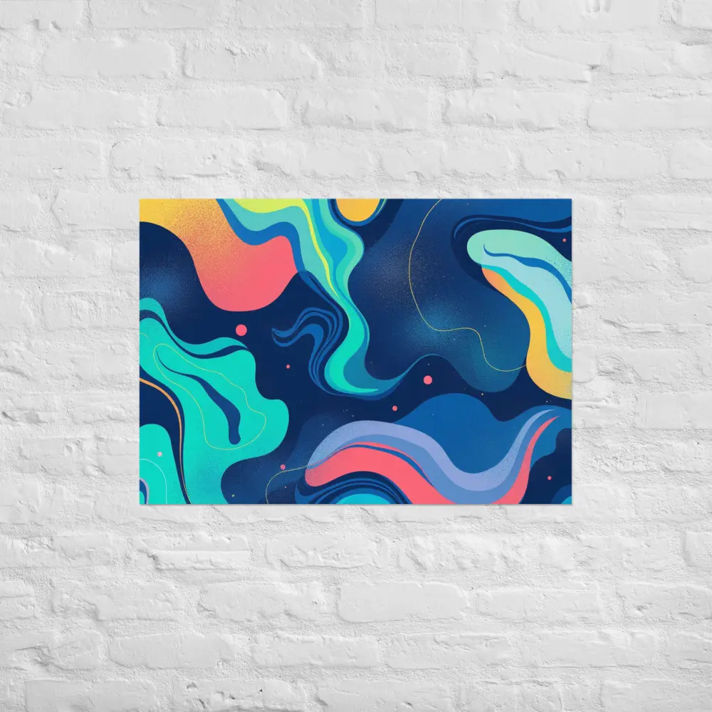 Poster Decor Matte Museum-Quality A4 Size 21x30 cm Abstract Artwork on Thick Japanese Paper 189 g/m² for Room and Office Decor