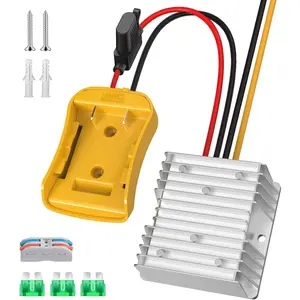 Upgraded 20V to 12V Step Down Power Inverter Aadpter, Works with  20 V , DC 20V to DC 12V 20A 240W Power Wheel Converter, Buck Boost  Regulator with Low  Protection and Fuse