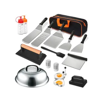 18PCS Griddle Accessories Kit,Flat Top Grill Accessories Set for Blackstone,Stainless Steel Grill Set