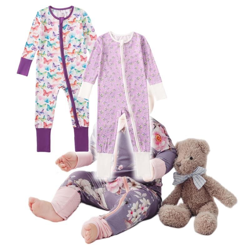 2-Pack Bamboo Baby Pajamas Baby Romper Baby Onesies Supersoft Premium Bamboo Viscose Cozy Cute baby stuff clearance 2-Pack Bamboo Baby Pajamas Baby Romper Baby Onesies Supersoft Premium Bamboo Viscose Cozy Cute baby stuff clearance