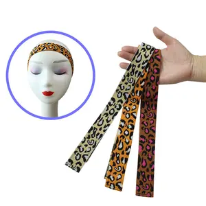Adjustable elastic wig headband with Velcro fastener, edge fixation, non-slip, colorful, comfortable stretch band