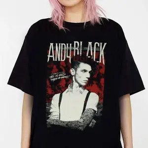Emo Music Legend Andy Biersack Portrait Art Unisex T-shirt