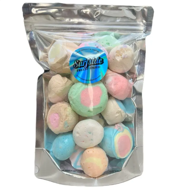 Surfside Freeze-Dried Saltwater Puffs Freeze Dried Taffy | Assorted Flavors | Light, Crunchy, Salty Sweet Snack | TikTok Trend Items | Gluten Free | Old School Candy | Made in USA | 2 oz Medium, 3.5 oz Large