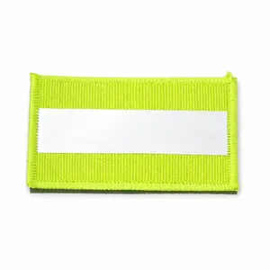 Reflective Safety Velcro Patches with Neon Base Stripe - Easy Hook-On, High Visibility, Night Gear Attachment - Sewing & Embroidery Supplies