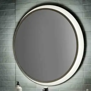 Chennai 30"W Premium Backlit LED Bathroom Vanity Wall Mirror, Satin Nickel Finish  by Kichler