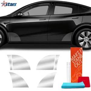 PPF For Tesla Model Y Paint Protection Film Fender Protector Cover Door Triangle Section clear transparent 8 mil protective TPU film Door Panel Paint Anti Scratch Shield Guard