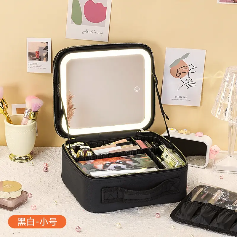 Small white with black stitching [Built